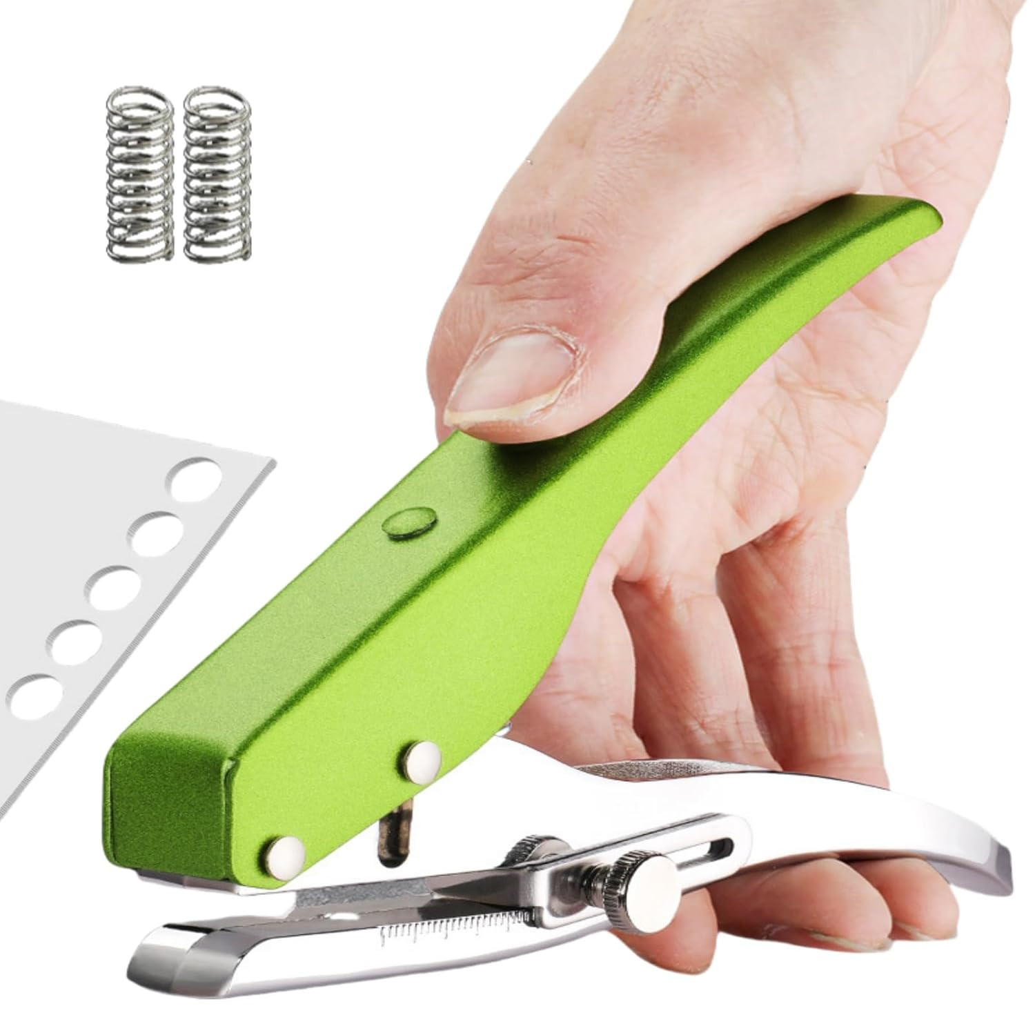 Single Hole Punch, Heavy Duty Hole Puncher Handheld Paper Puncher Small Hole Pun