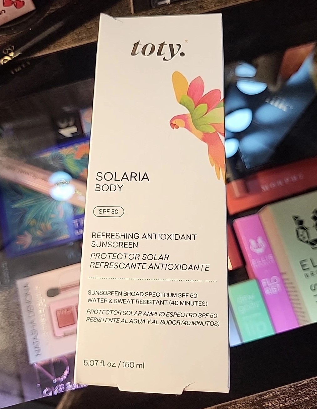 Toty Solaria Gel To Cream Body SPF 50 Sunscreen Antioxidant Broad Spectrum 5oz