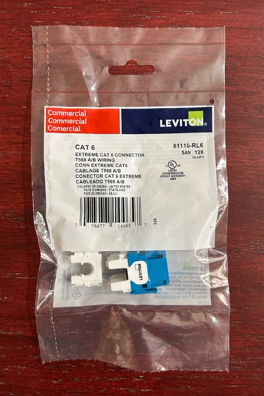 Leviton 61110-RL6.  Blue.  Brand New/sealed.  Lot Of 5.