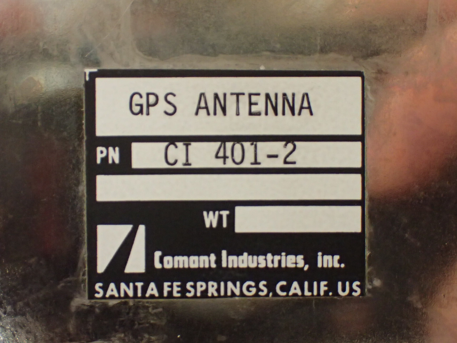 COMANT INDUSTRIES CI 401-2 GPS ANTENNA