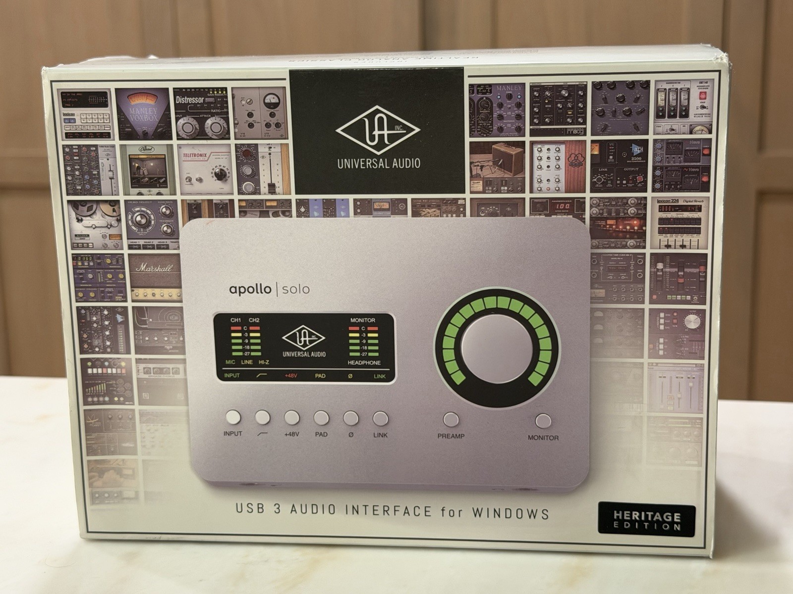 Apollo Solo USB 3 Audio Interface Heritage Edition for Windows NEW Open Box