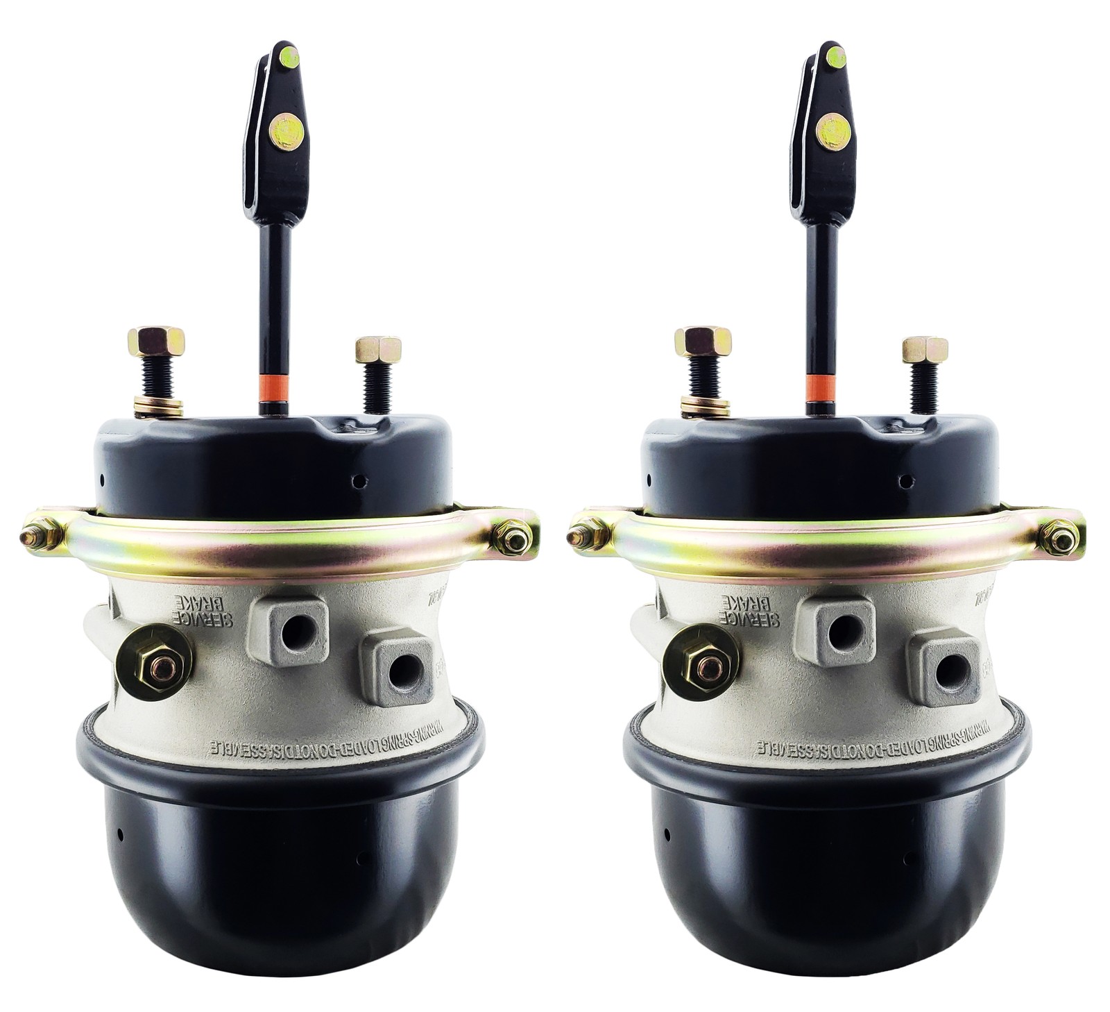2x Long Stroke Air Brake Chamber 3"Type 3030 Welded Clevis Replaces GC3030LCW