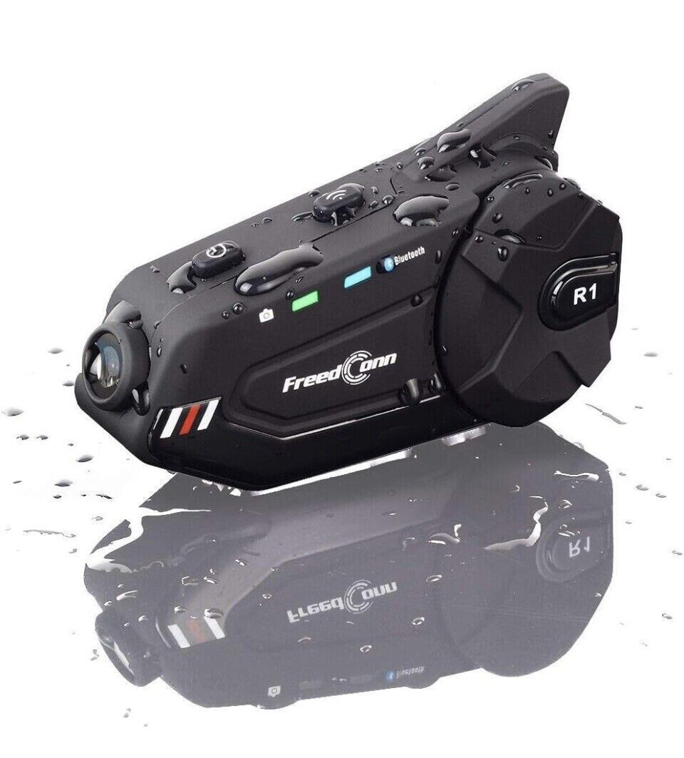 R1 Plus 1000M Motorcycle Helmet Intercom & Camera Bluetooth Headset Brand new