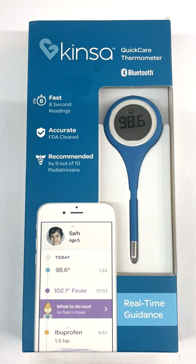 Kinsa Quick Care Bluetooth Smart Thermometer NIB