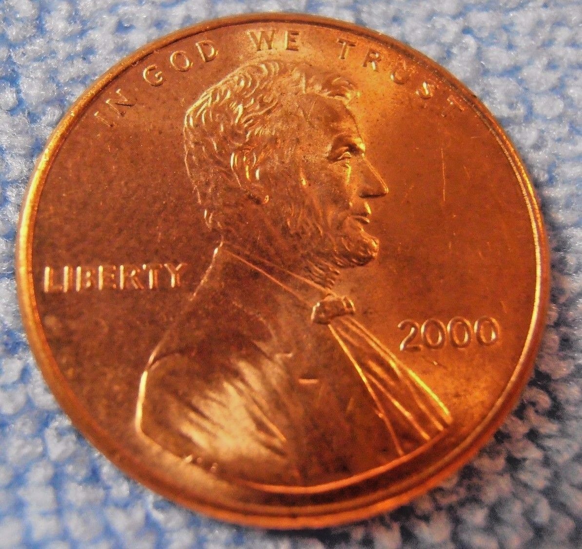 2000 P LINCOLN CENT - BU coin, FREE PROMPT SHIPPING!