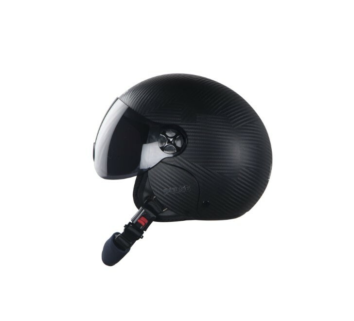 SBH-16 Pulse Dashing Black Open Face Smoke Visor Helmet For S Size 540MM