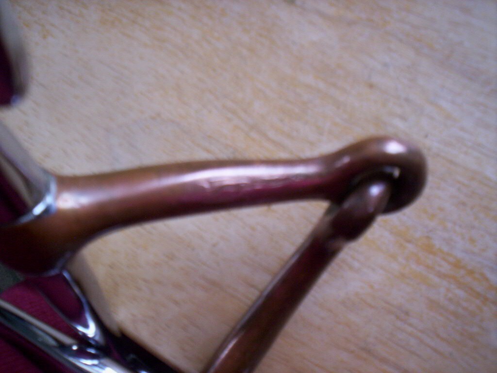Used Tom Thumb Snaffle Bit 5" Copper Mouth 6 1/2" Shanks
