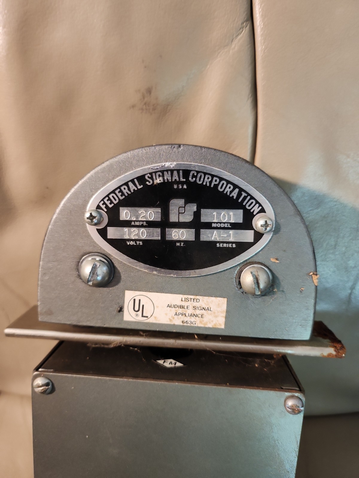 USED - Federal Signal Model 101 Series A-1 Bell / Signal