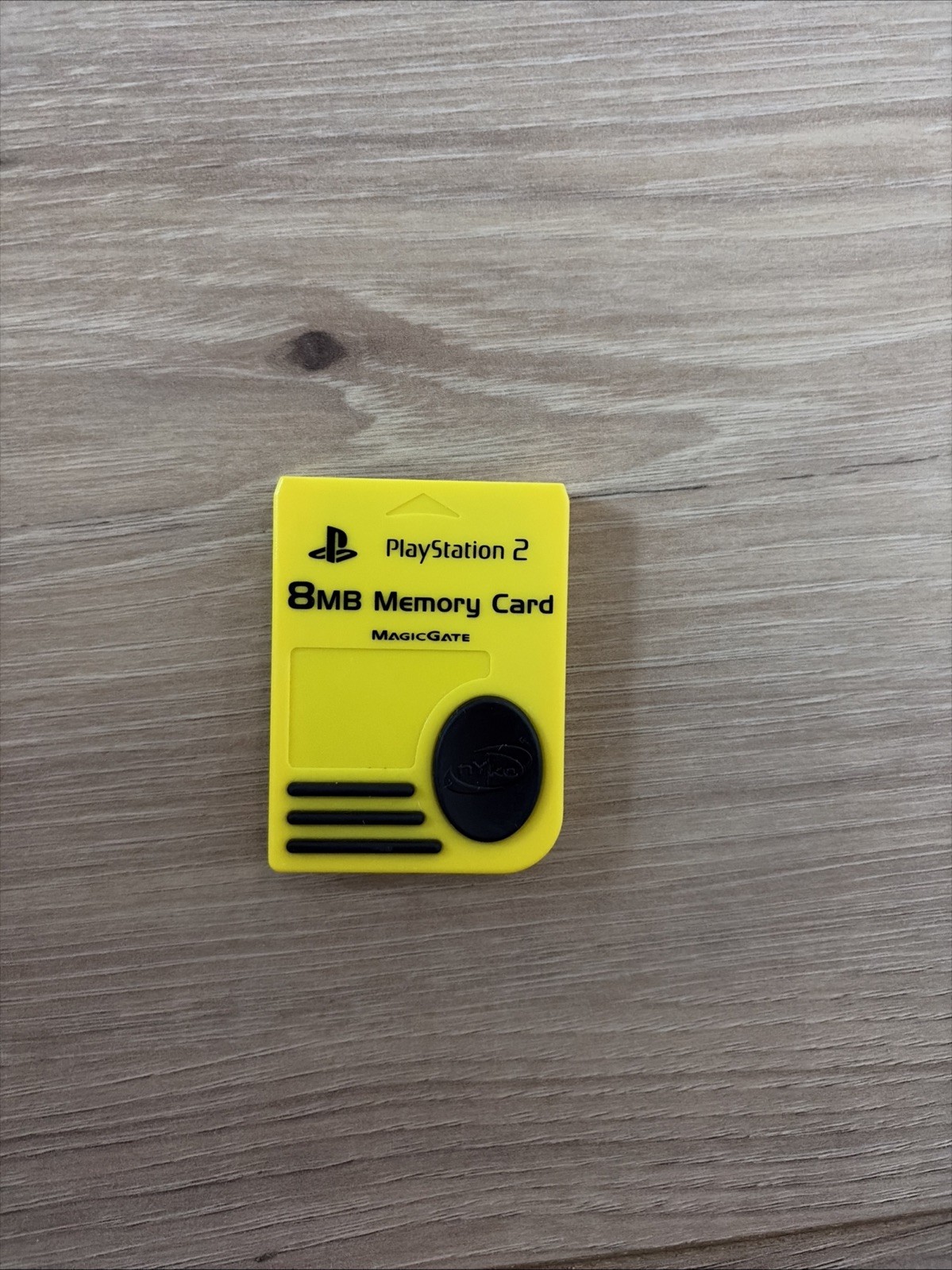 Sony PlayStation 2 8MB Memory Card MagicGate Nyko Yellow, PS-80516
