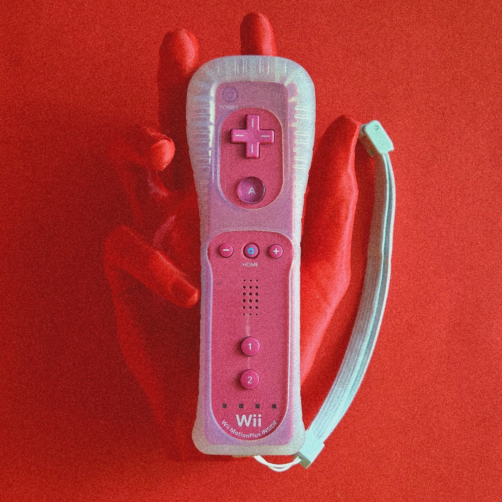 Official Wii Remote PINK Nintendo Motion Plus 👾Sleeve Strap Wii U Controller