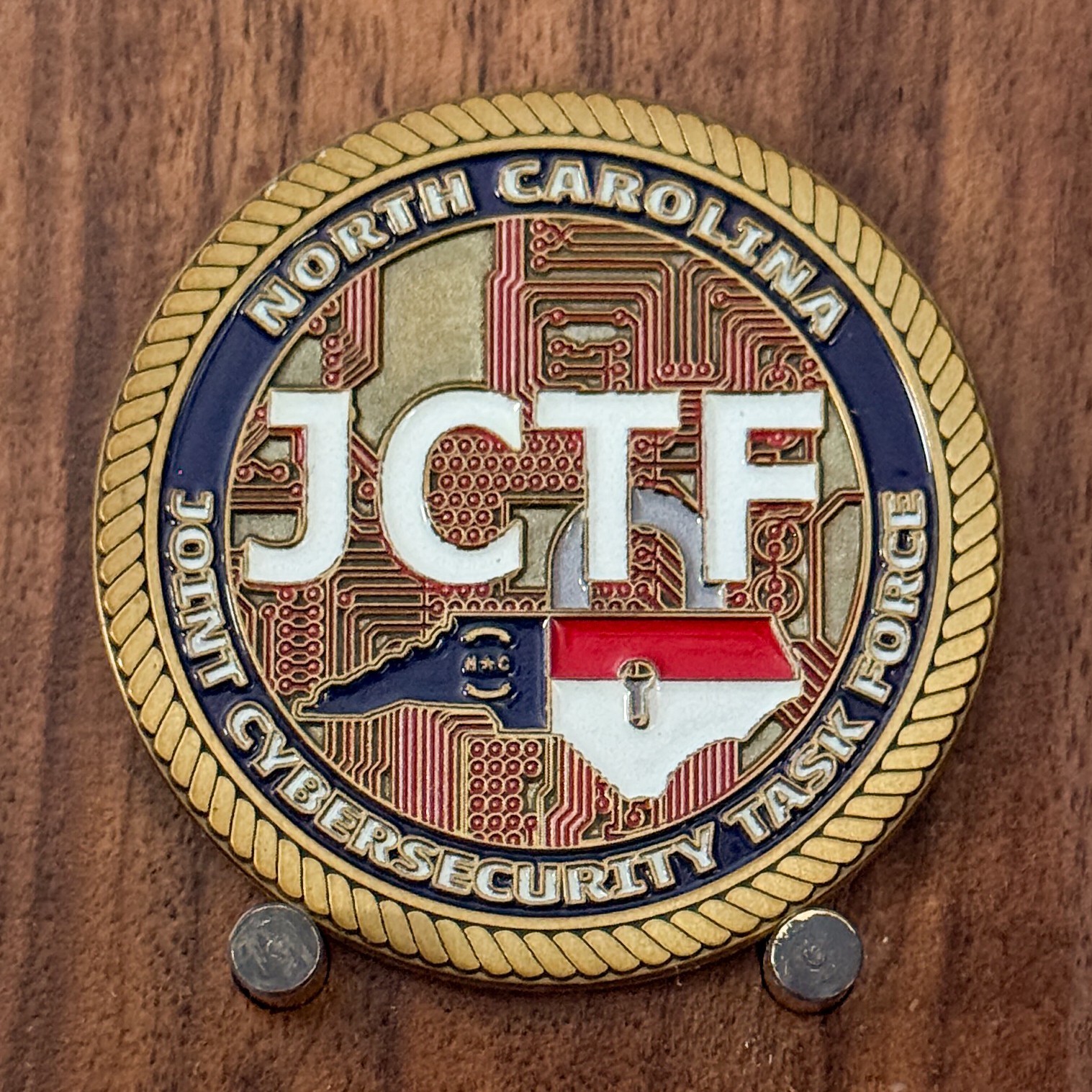 NC JCTF Joint Cybersecurity Task Force State Seal Challenge Coin  1#37