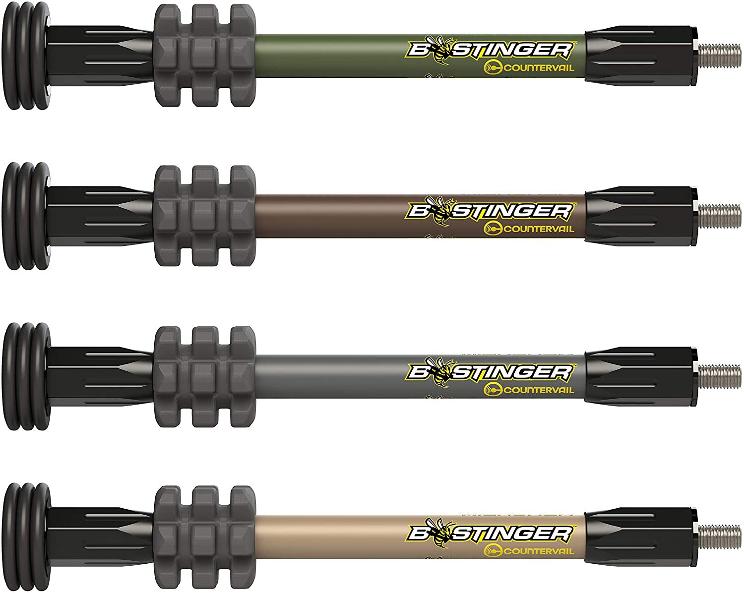8" Grey MicroHex Bee Stinger stabilizer
