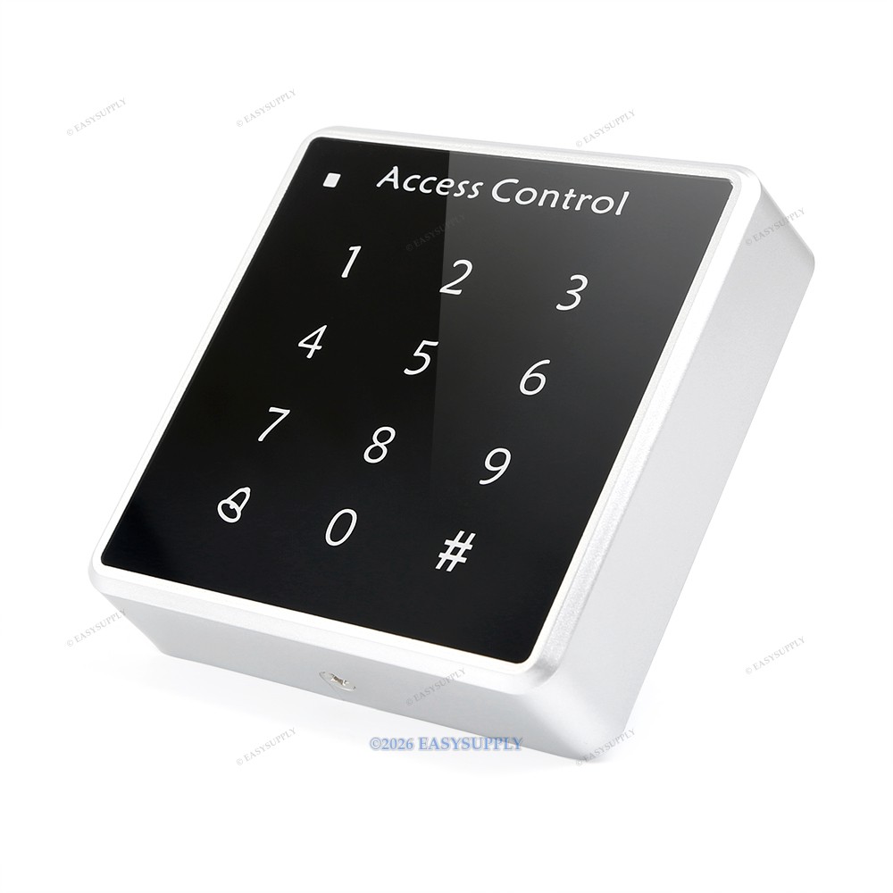 WG26 RFID Access Control Unit Touch Keypad Card Reader With 10 Key Fobs Passcode