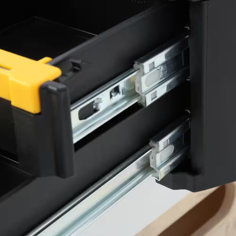 DEWALT TSTAK IV 7 In. Stackable 18-Compartment Double Shallow Drawer Small Parts