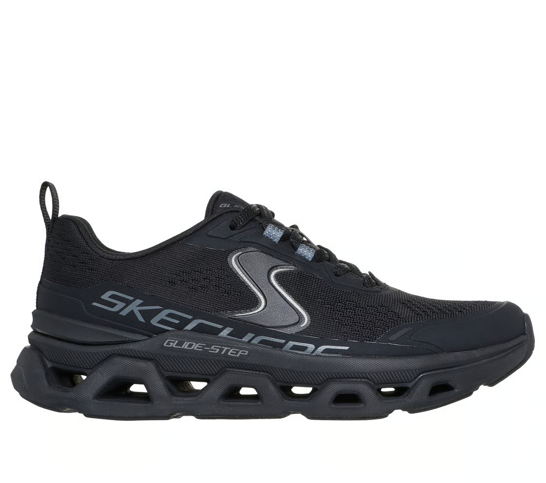 Skechers Women Shoes Glide Black Altus Comfort Casual Memory Foam Lace Up 150519