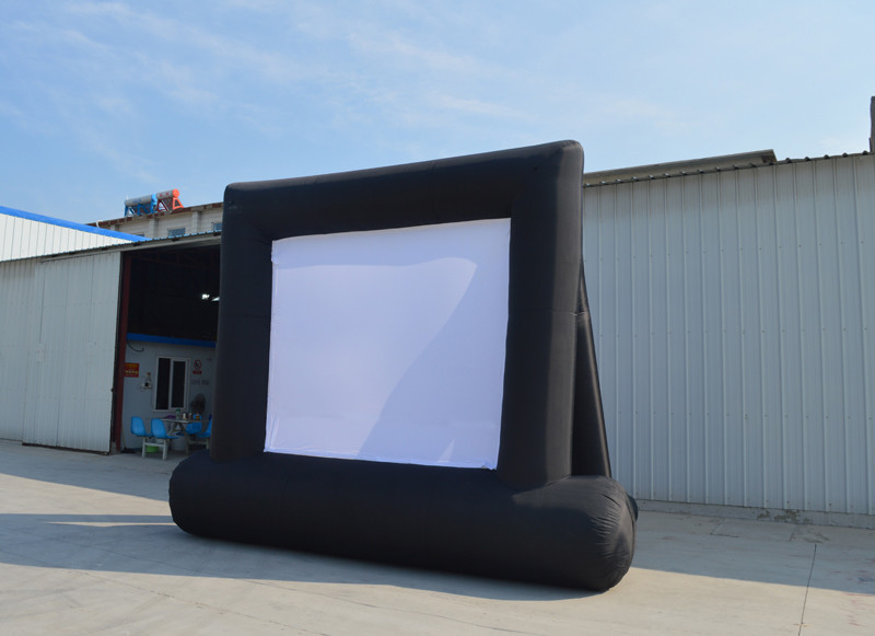 110V PVC Outdoor Movable Inflatable Movie Screen Blower Unit 200W 16.5'x10'