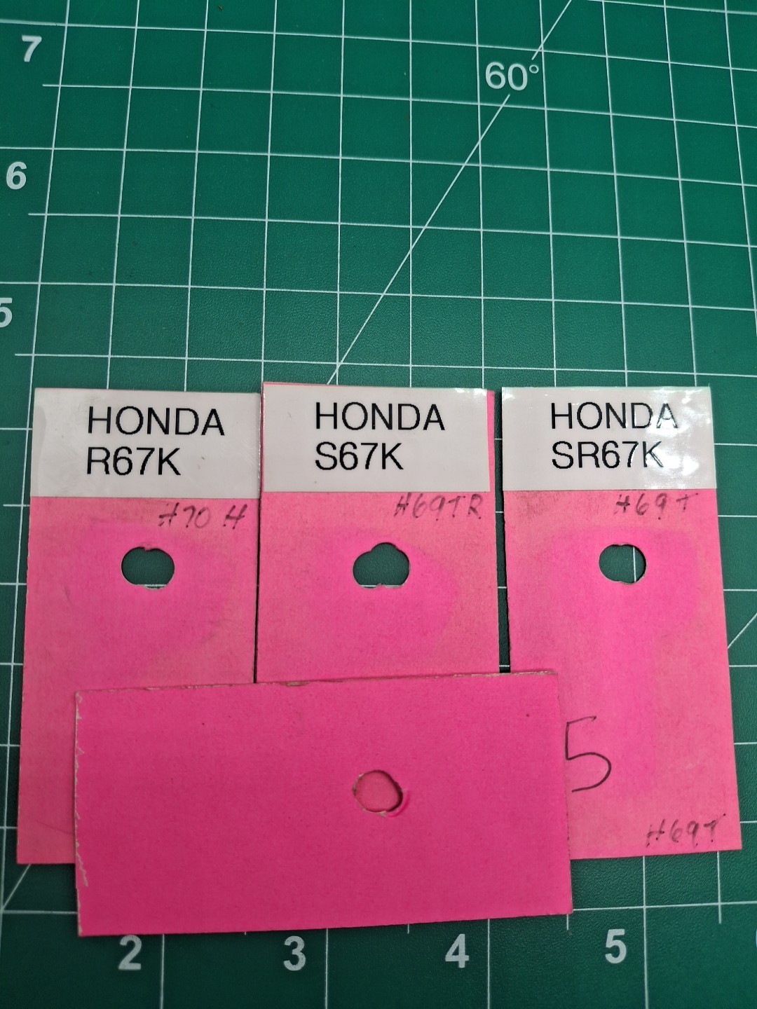 Key Blank for Vintage Honda Motorcycle 1960's to 1980's (R67K-S67K-SR67K)