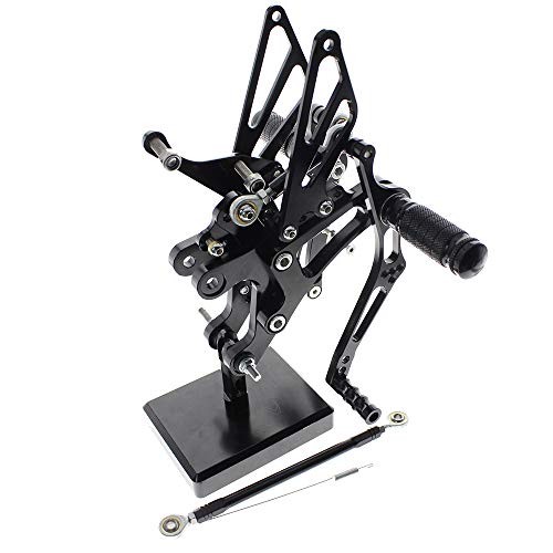 CNC R1 98-03 Motorcycle Adjustable Rearsets Foot Pegs Rear Set Footpeg Black