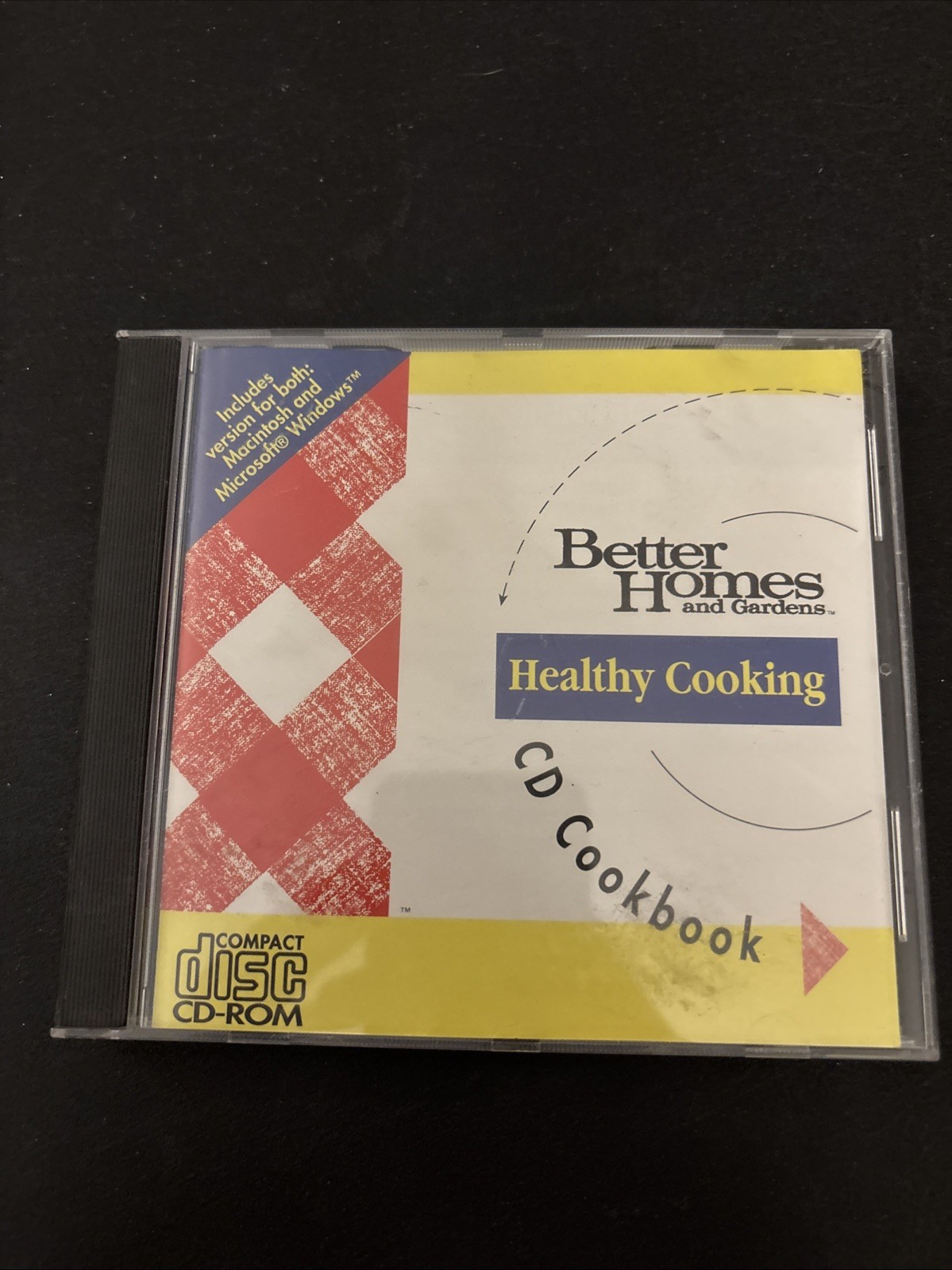 Better Homes and Gardens Healthy Cooking CD Cookbook Vintage PC CD-ROM 1994
