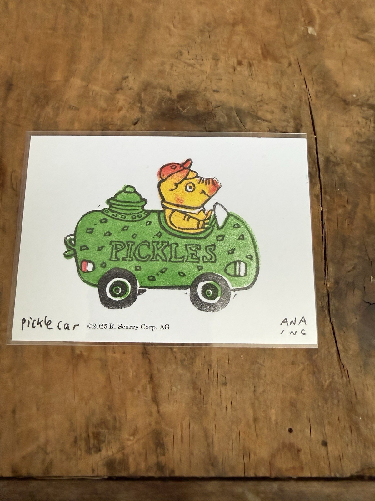 Anastasia Inciardi Mini Print - Richard Scarry - Pickle Car