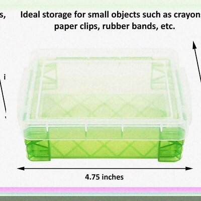 Set of 6 colorful crayon storage boxes