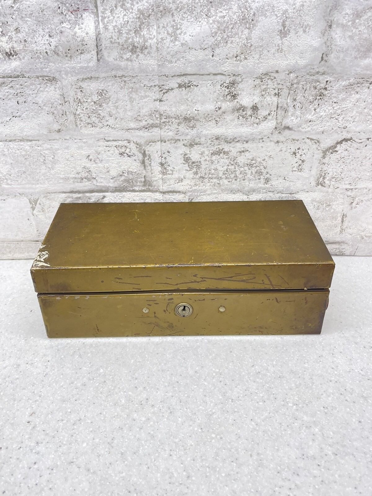 Vintage Art Steel Co New York Steel Box No Key