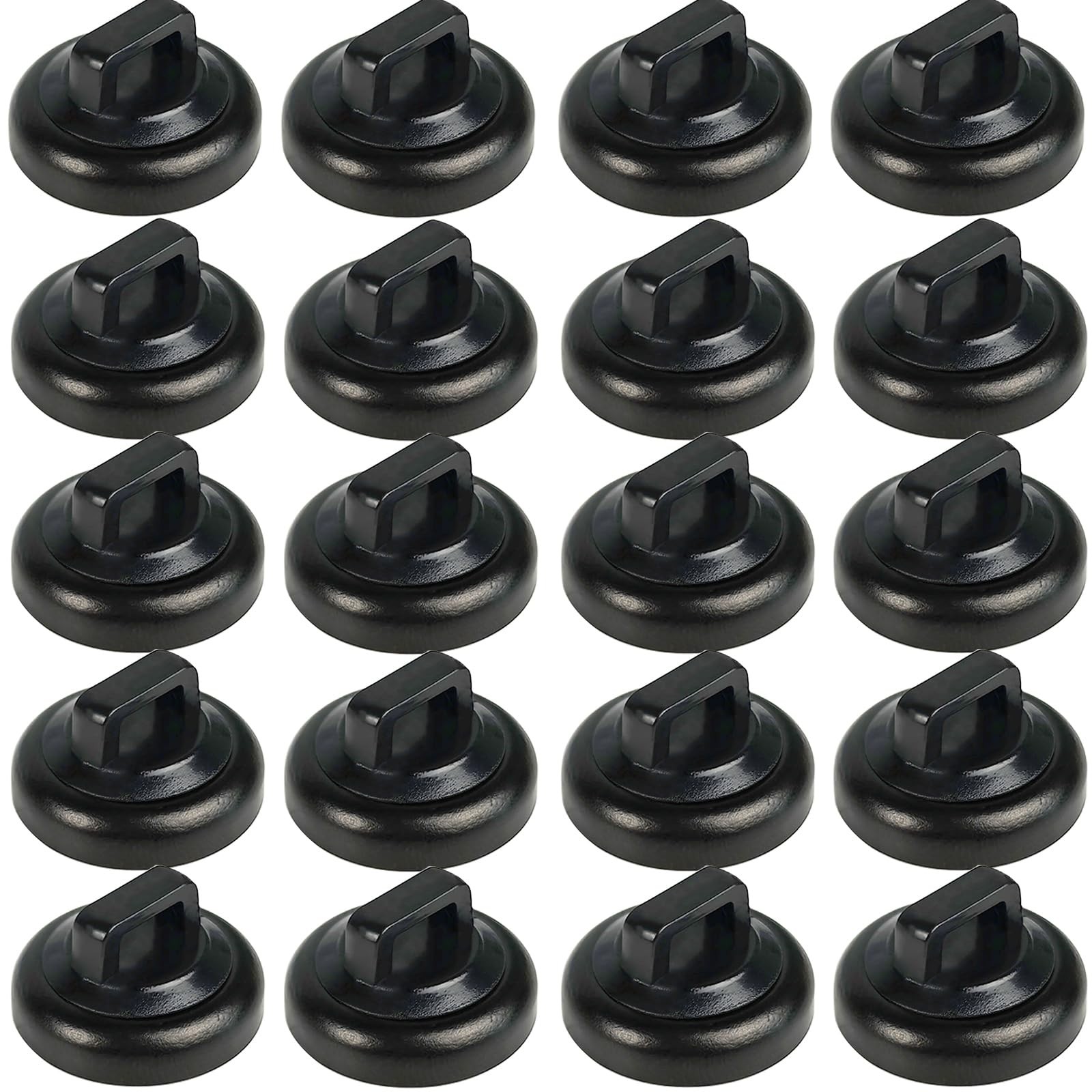 CNHABAGU Magnetic Cable Zip Tie Mounts Clips Multipurpose 20 Piece, Black
