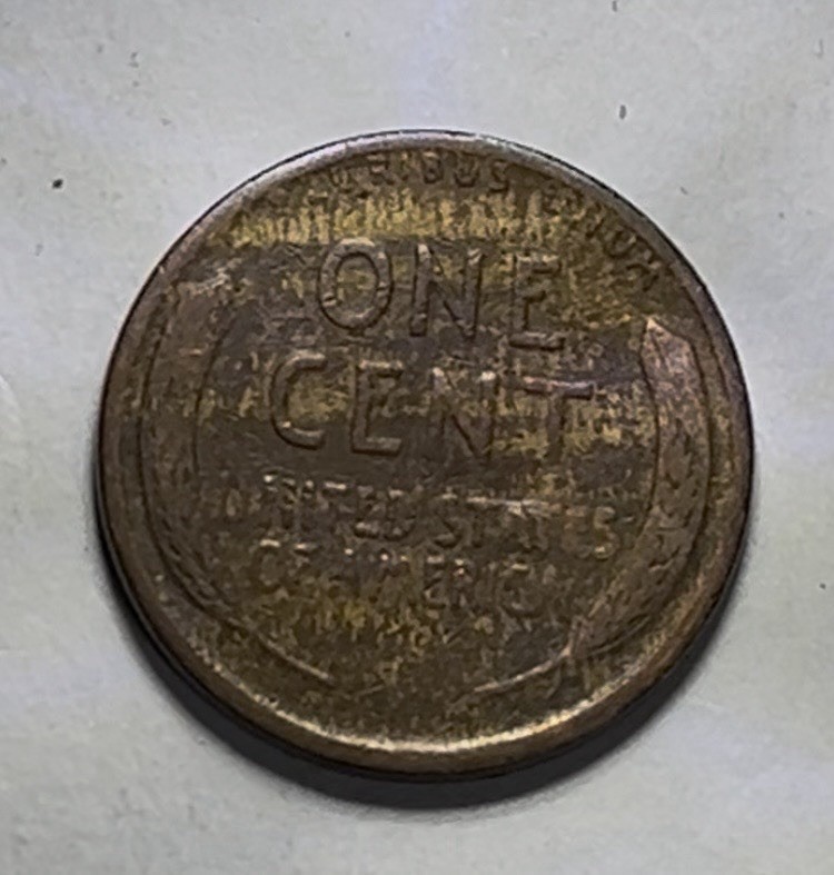 1921 Lincoln Cent Aged Wood Grain Original