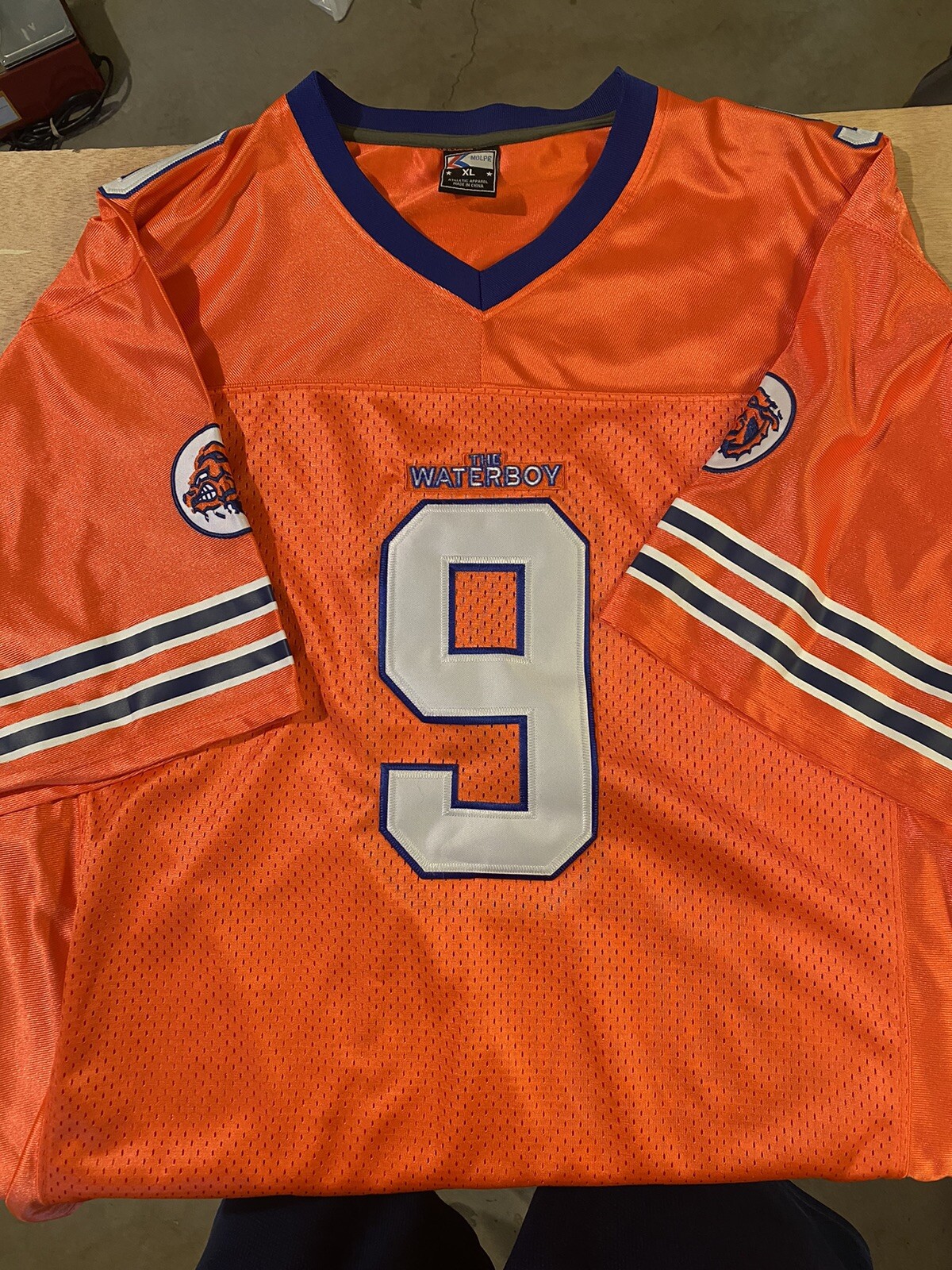 The Waterboy #9 Bobby Boucher Adam Sandler Football Jersey Sz XL Loose Fit