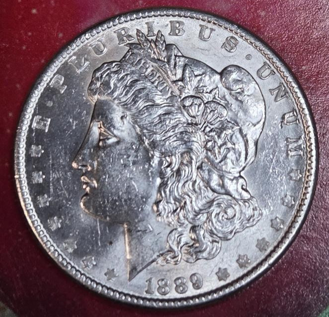 1889 MS quality Morgan Silver Dollar....26.69 grams