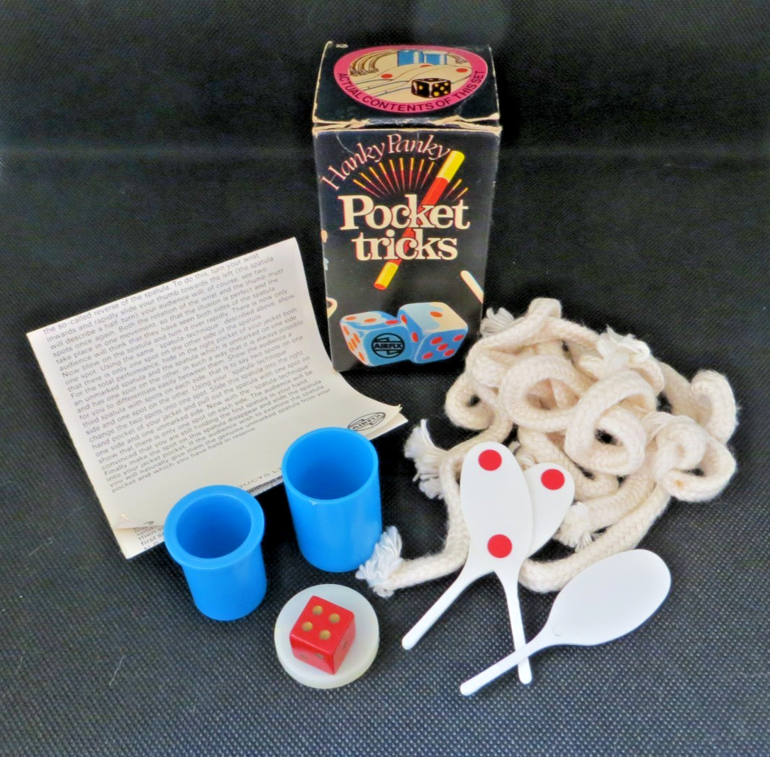 Vintage AIRFIX 'Hanky Panky' Pocket Tricks Magic Set #2 Toy Game 1974 RARE