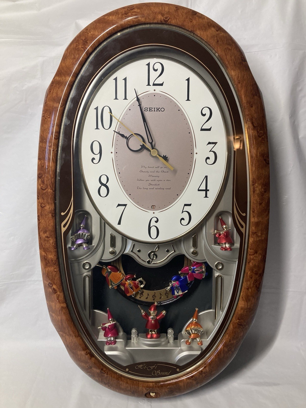 SEIKO Melodies in Motion Wall Clock Japanese Made QXM116BRH Working