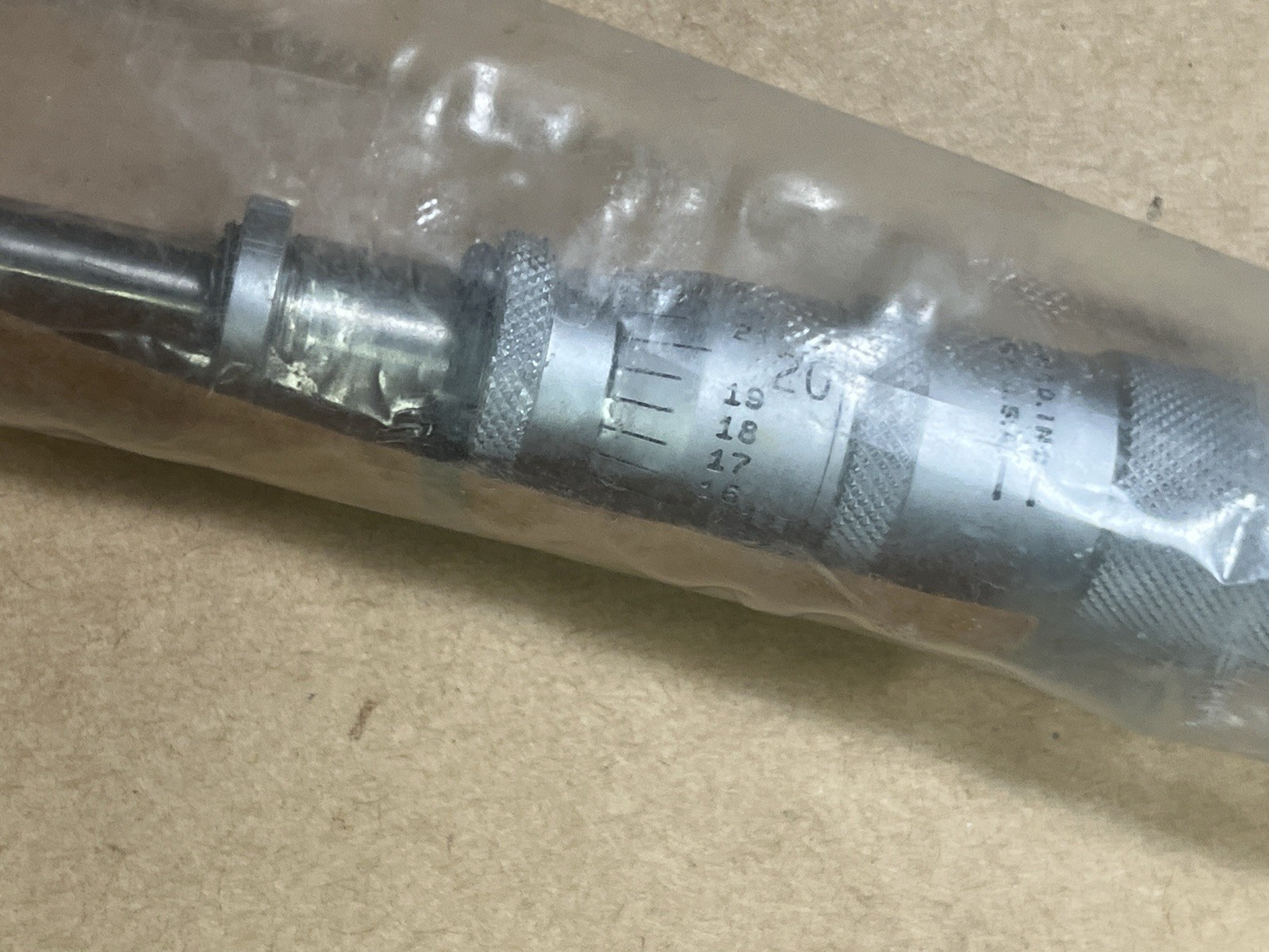 New Scherr Tumico Micrometer Head NOS Sealed C-1760 0-1"