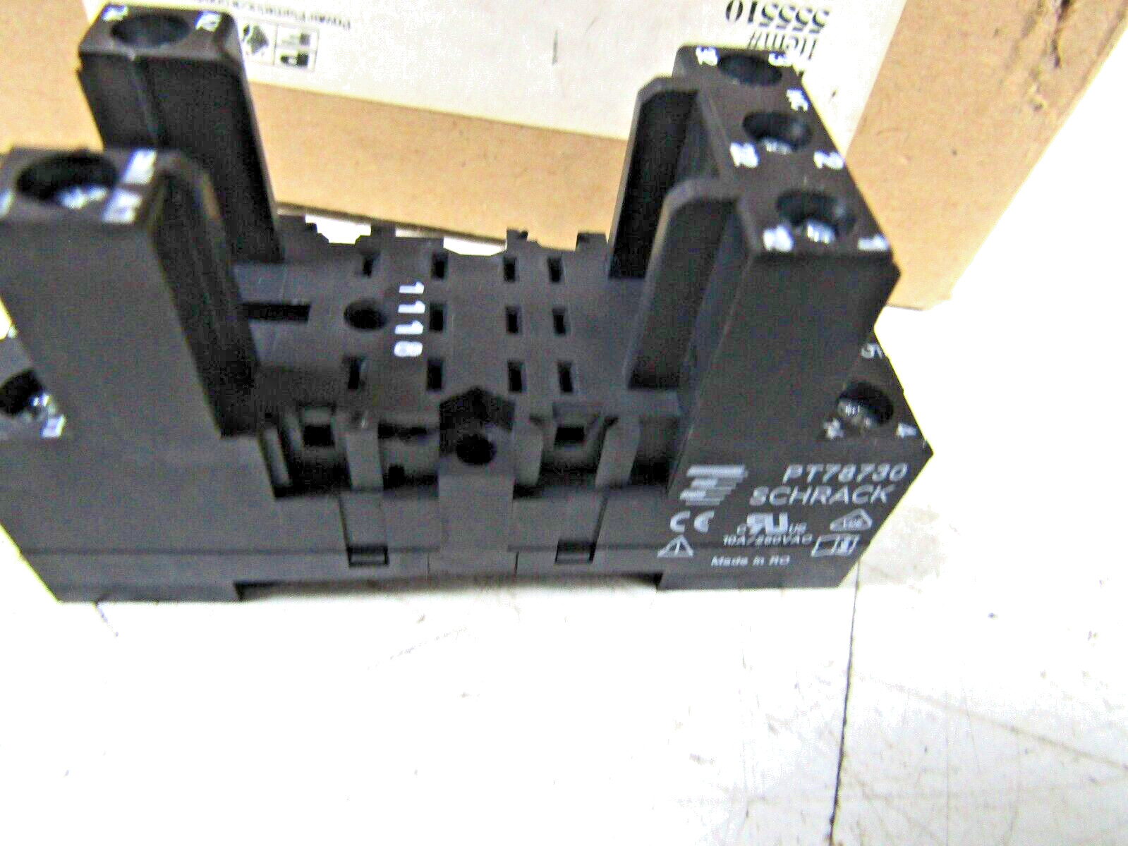 ✌ 10) NEW TYCO SCHRACK PT78730 14 BLADE RELAY BASE BOX OF 10