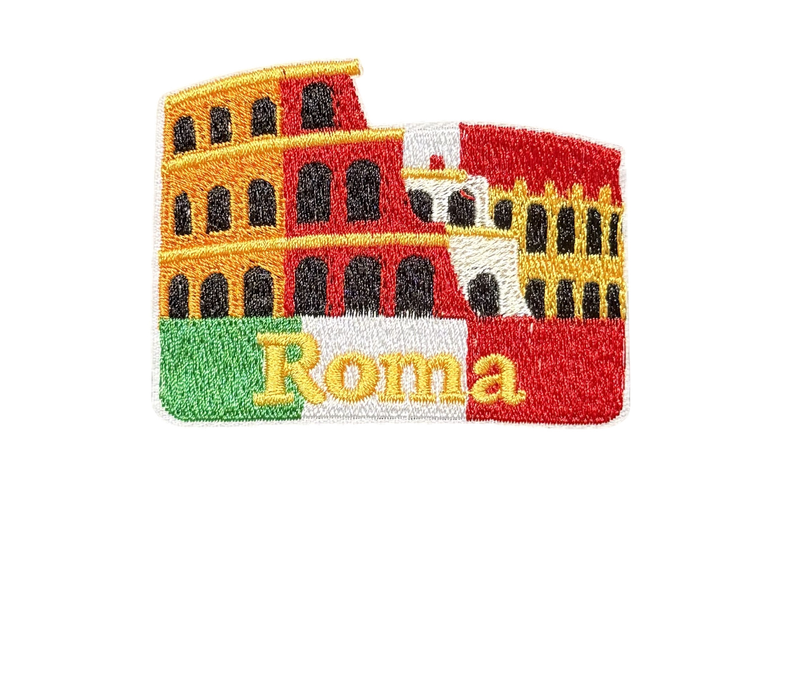 Rome Roma Italy  Travel Europe Colosseum Summer Vacation Patch, Iron On/Sew On