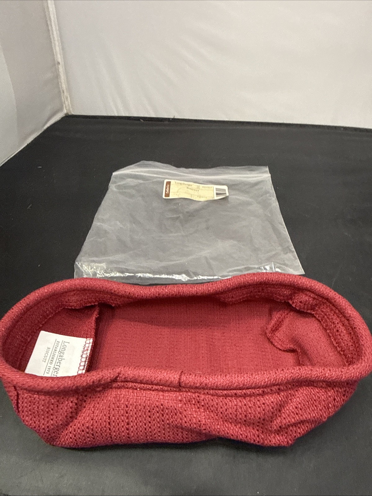NEW Longaberger Biscuit Basket Liner In Paprika #2010327