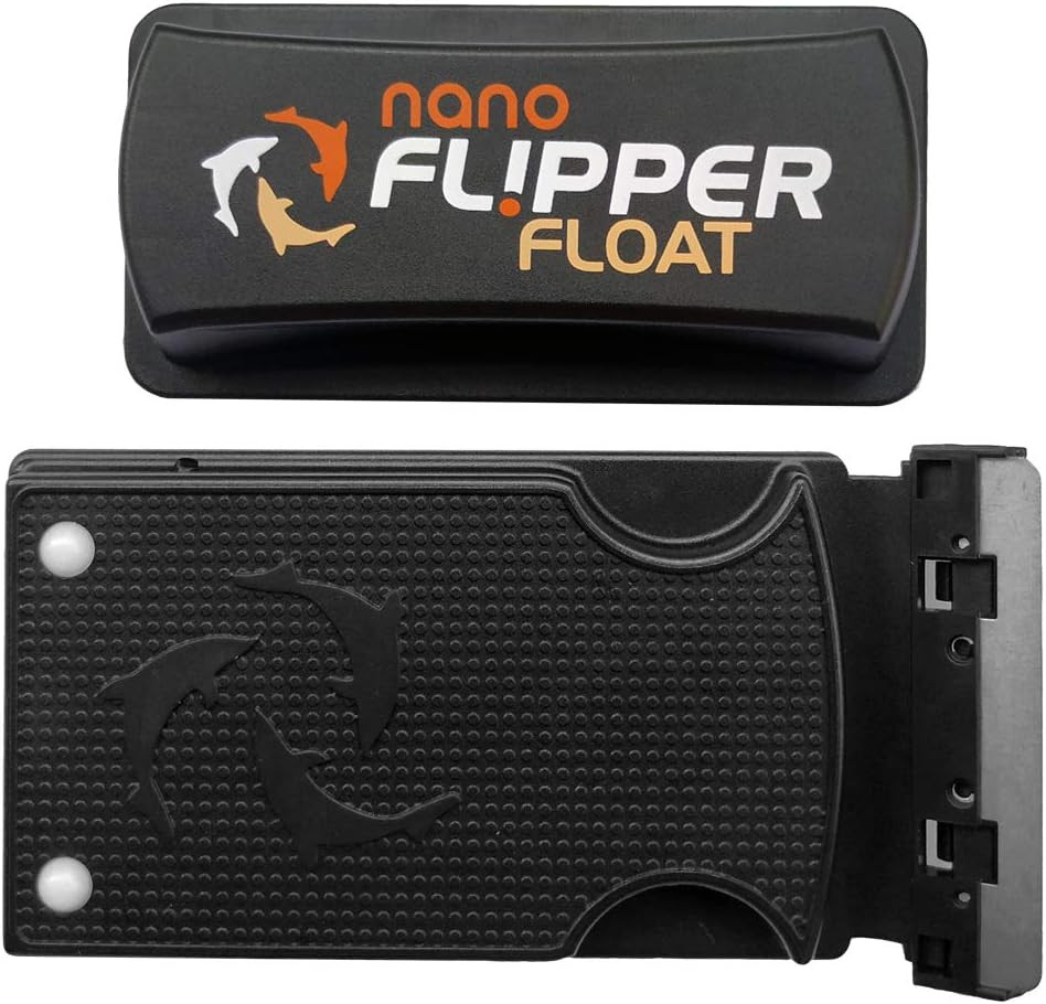 FLIPPER Float Nano Magnetic Aquarium Cleaner – 2-In-1 Flip Scrubber and Scraper,