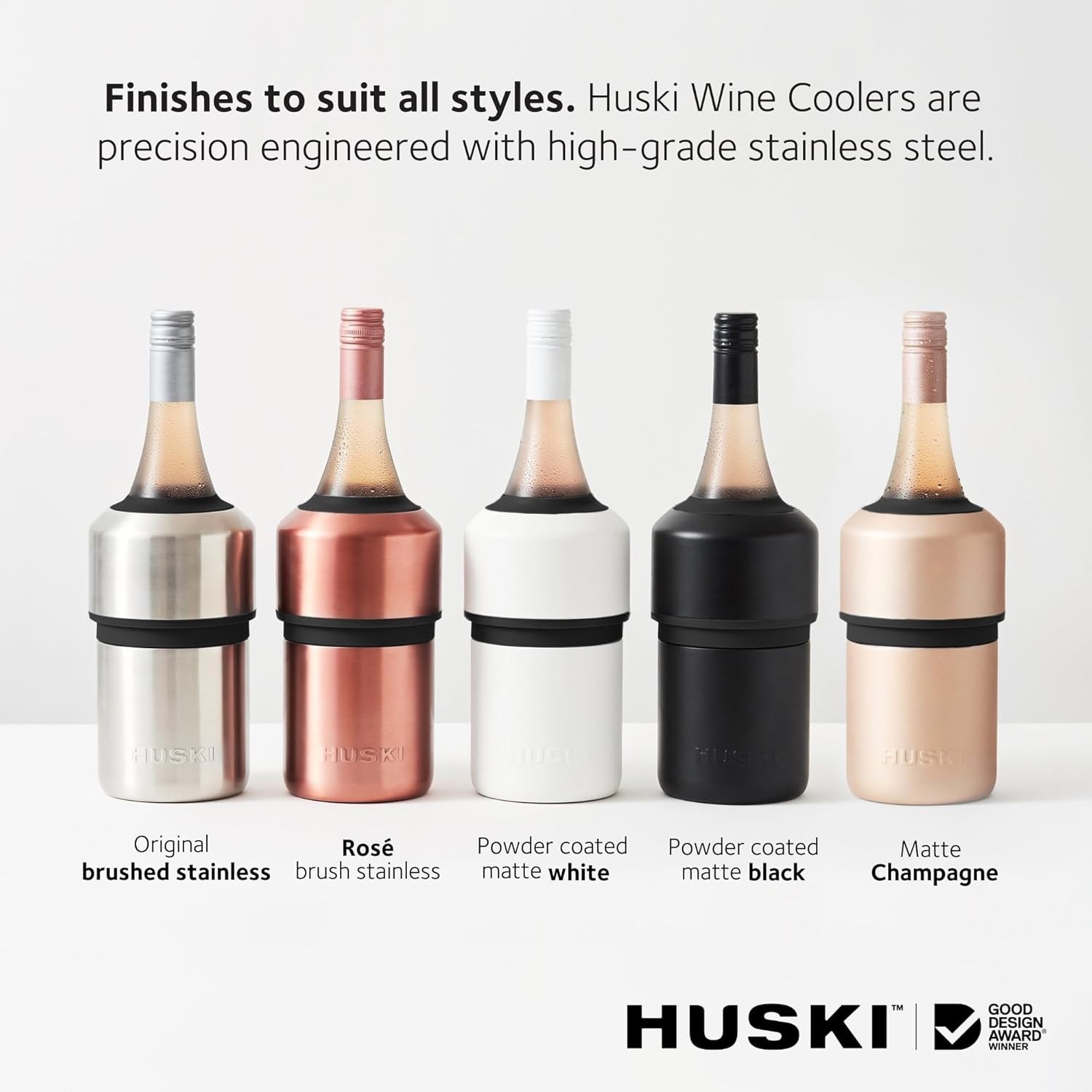 Next Generation Stainless Wine Cooler - Keeps Wine Perfectly Chilled 6 Hours