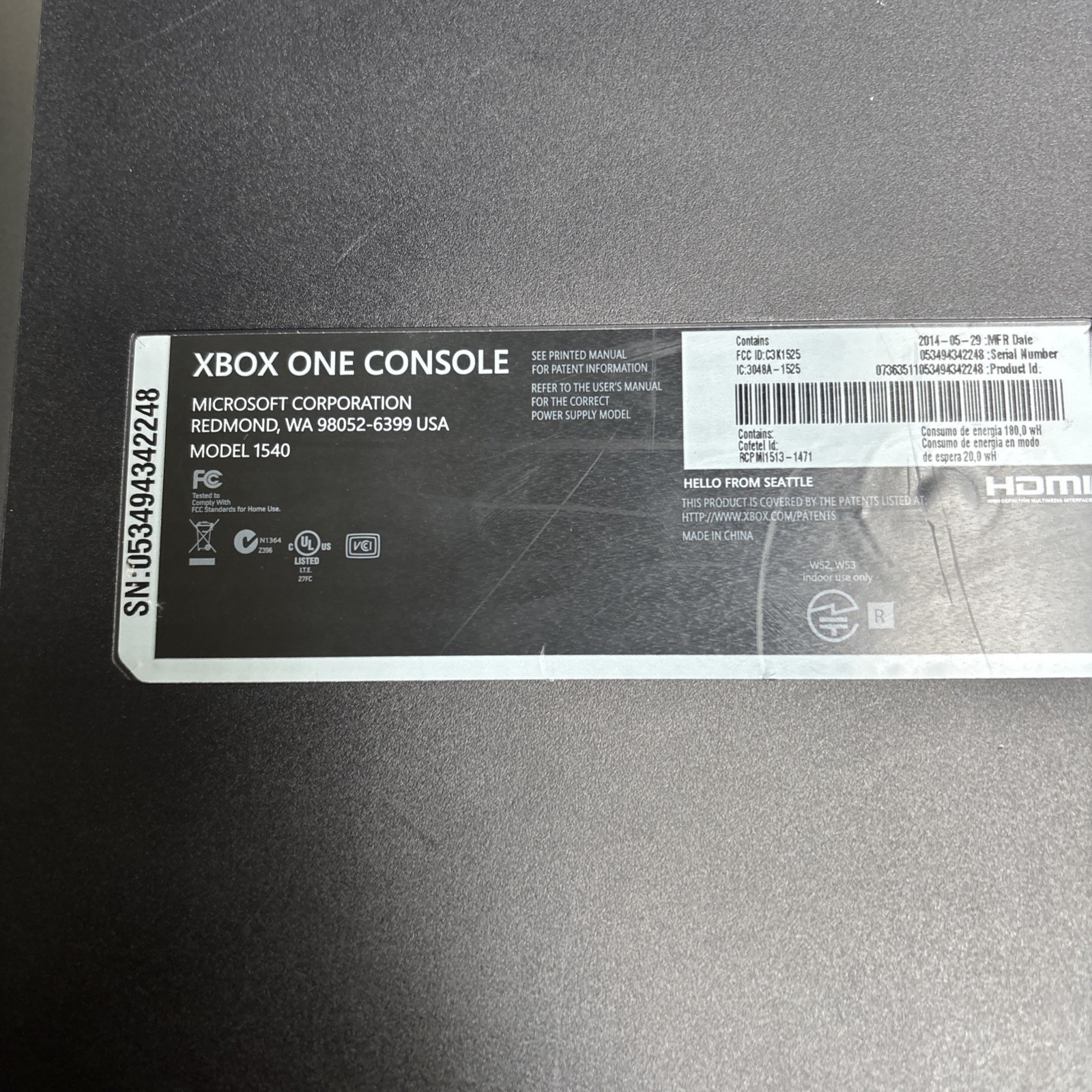 Microsoft Xbox One 500GBConsole Bundle with Power Brick