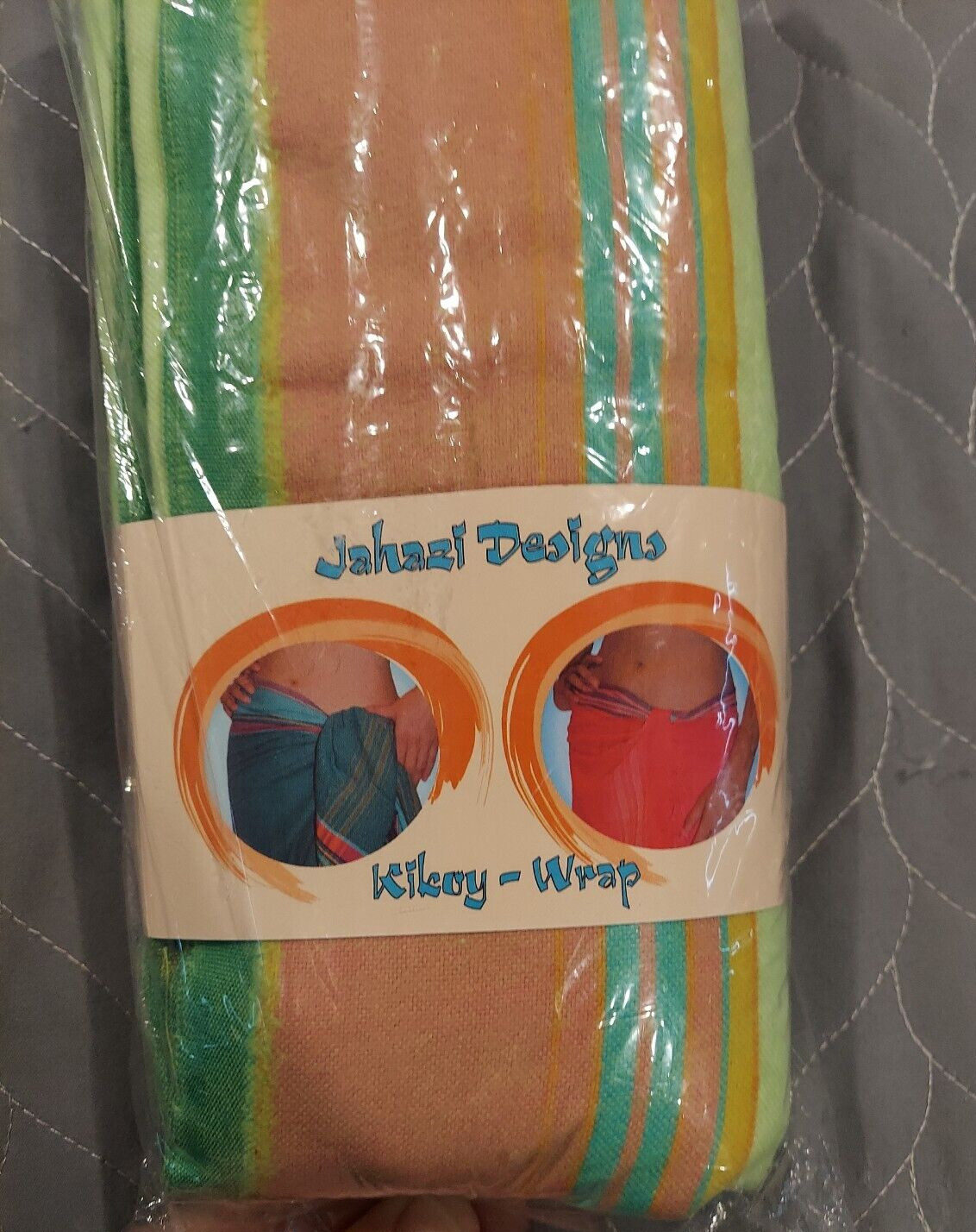 African Kikoy Wrap Kikoi Sarong Swimwear Coverup Beach GREEN ORANGE YELLOW BLUE
