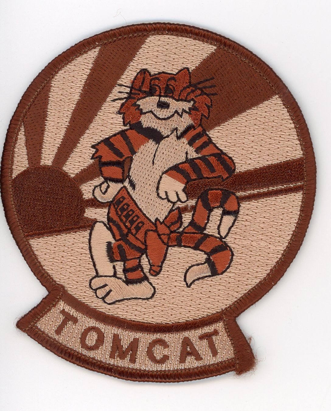 PATCH USN F-14 TOMCAT VF-111 SUNDOWNERS DESERT IRON ON PARCHE