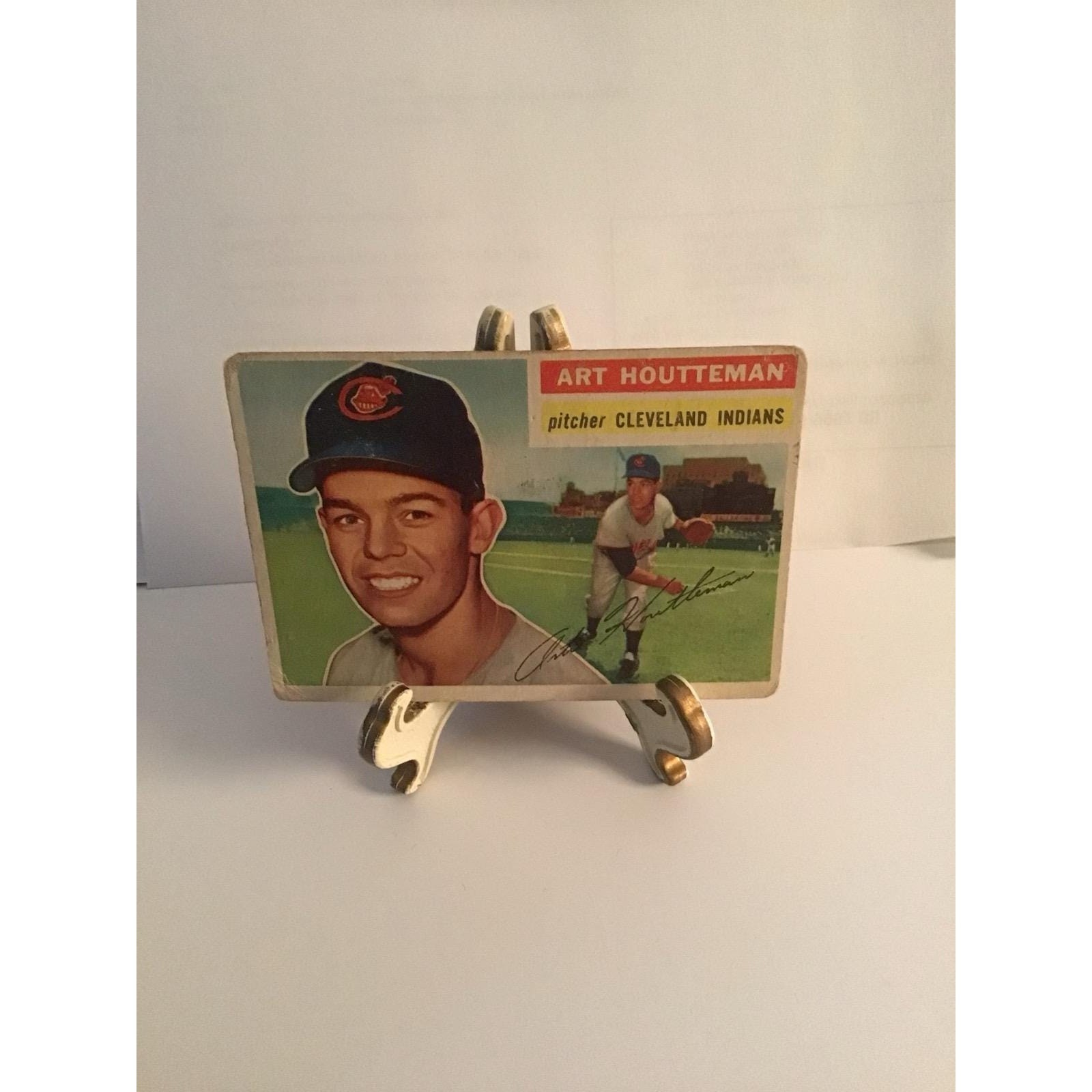 Vintage 1956 Topps Art Houtteman # 281 VG