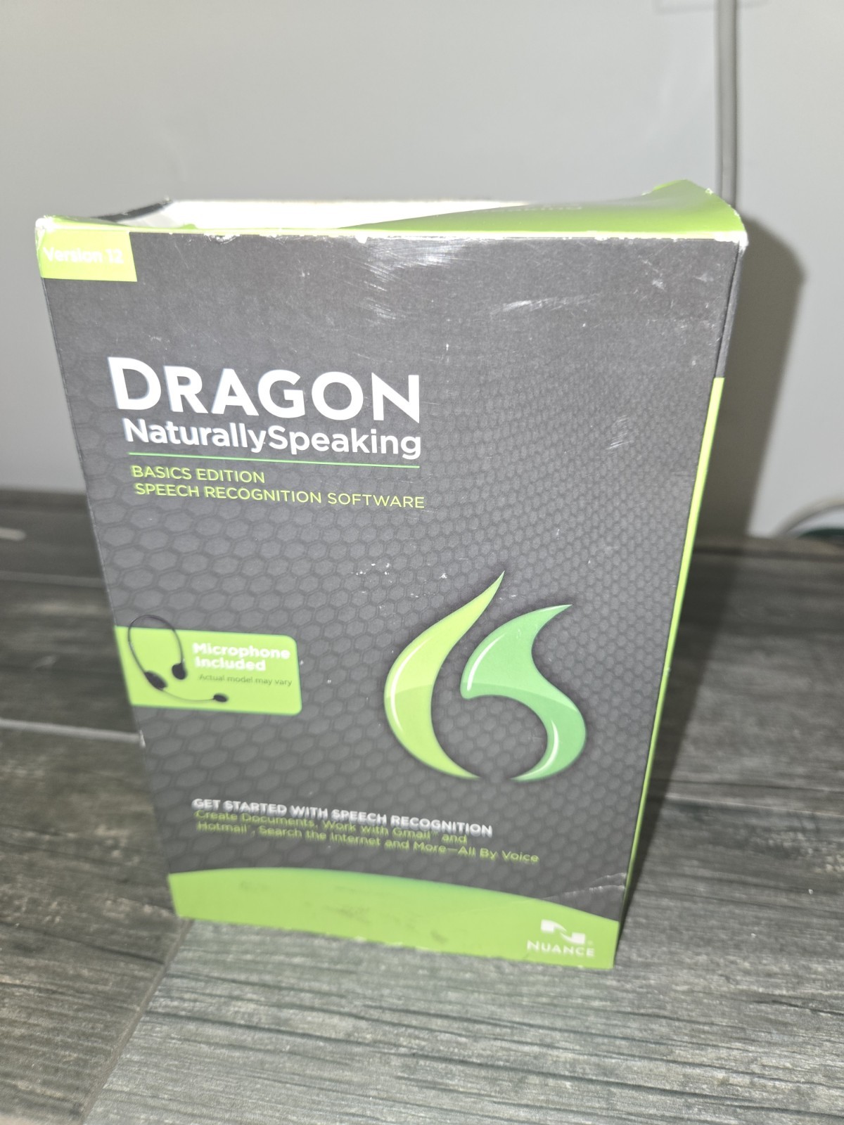 Nuance Dragon NaturallySpeaking 12 Basic Speech Recognition Software App Windows