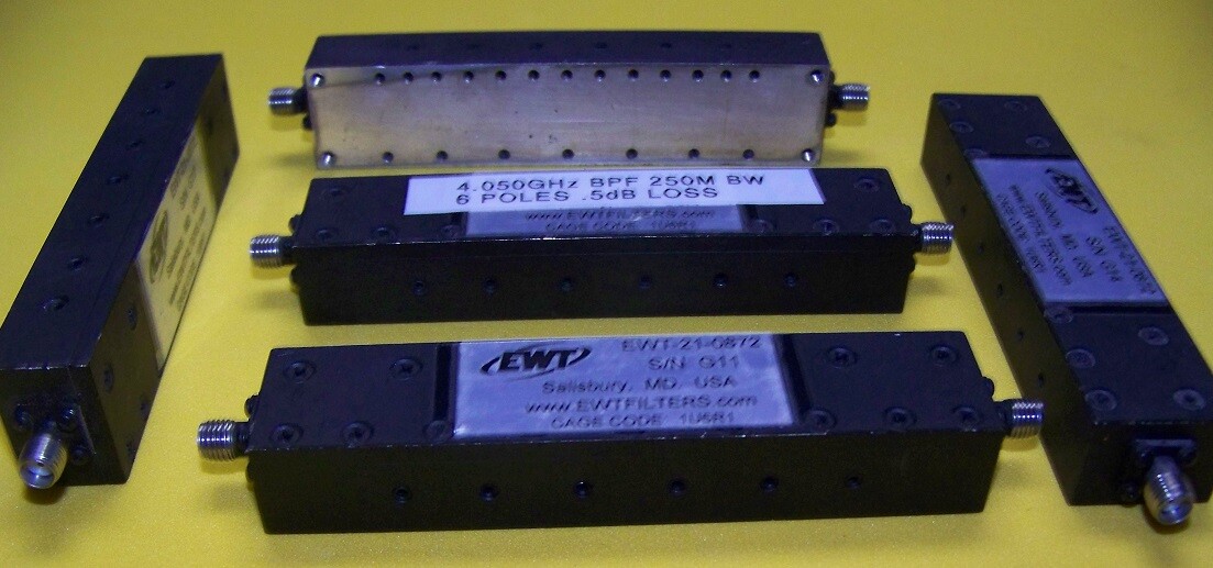 EWT-21-0872 3.925-4.175GHz BPF 6 poles .5dB loss @ 4.050GHz 250MHz B.W. Tested!
