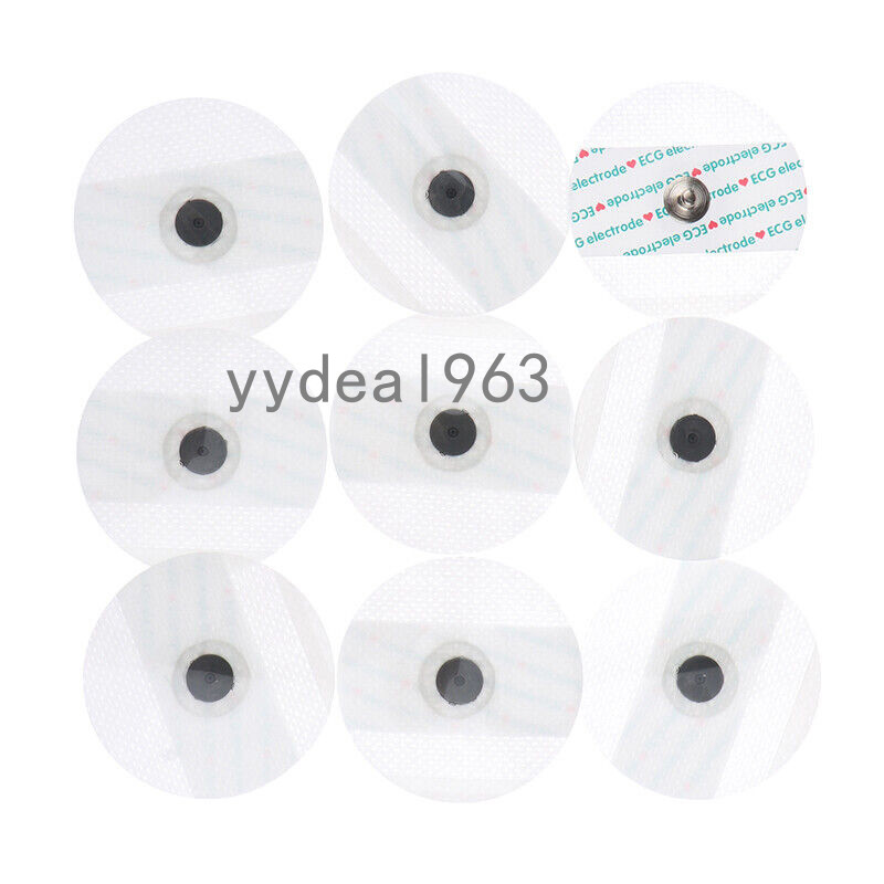 50PC Replacement Snap On Pads Electrode Patient Monitor ECG EKG Machine