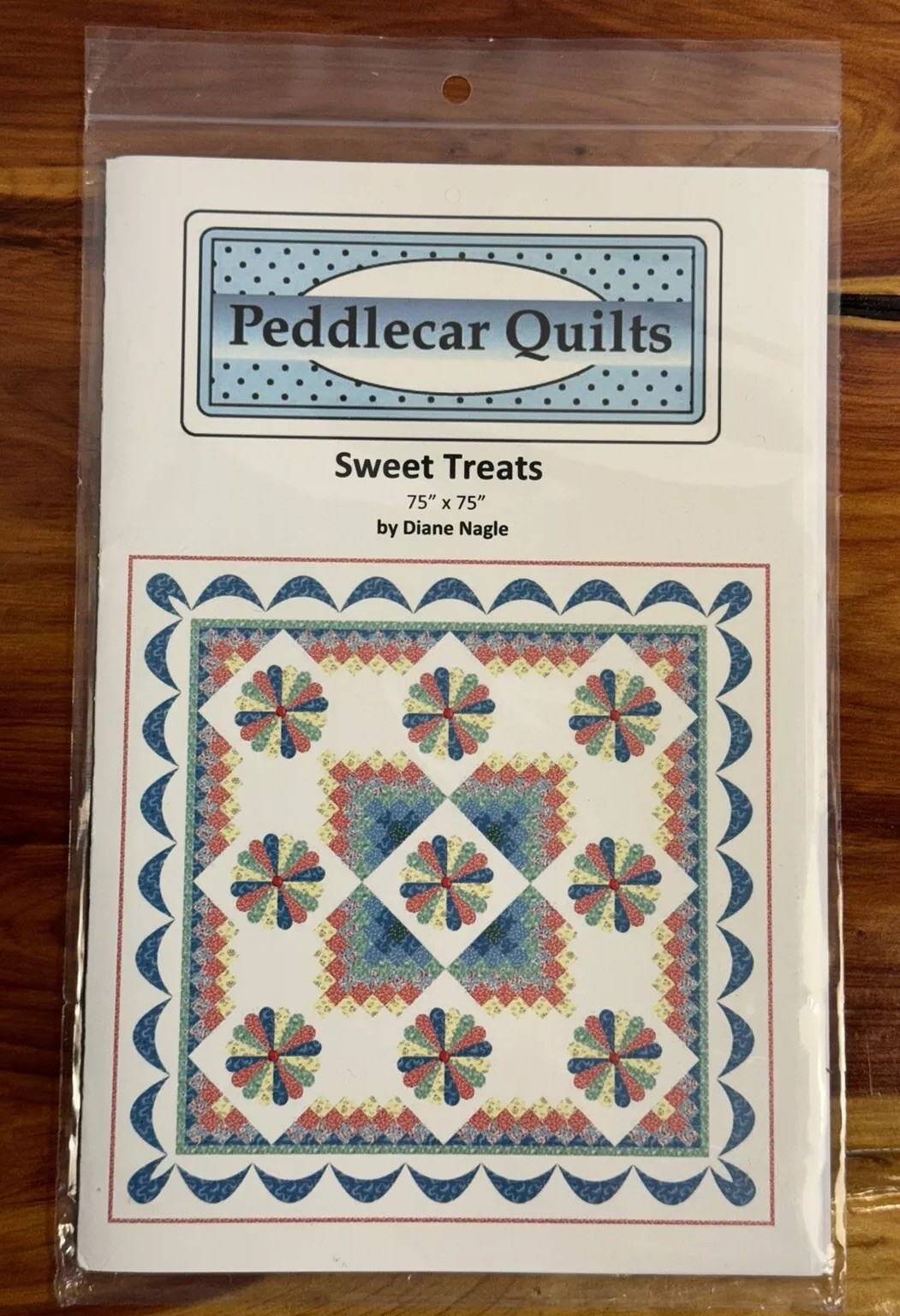Peddlecar Quilts Sweet Treats By Diane Nagle 75”x 75” Quilt Pattern