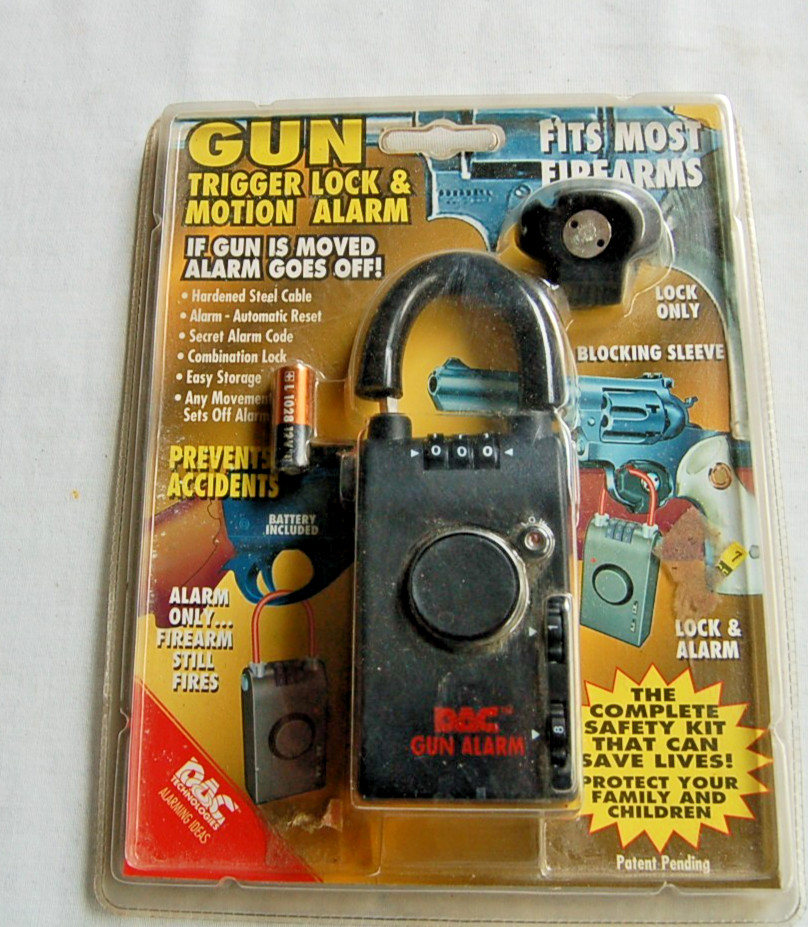 DAC Technologies Gun Trigger Lock & Motion Alarm ~ NOS