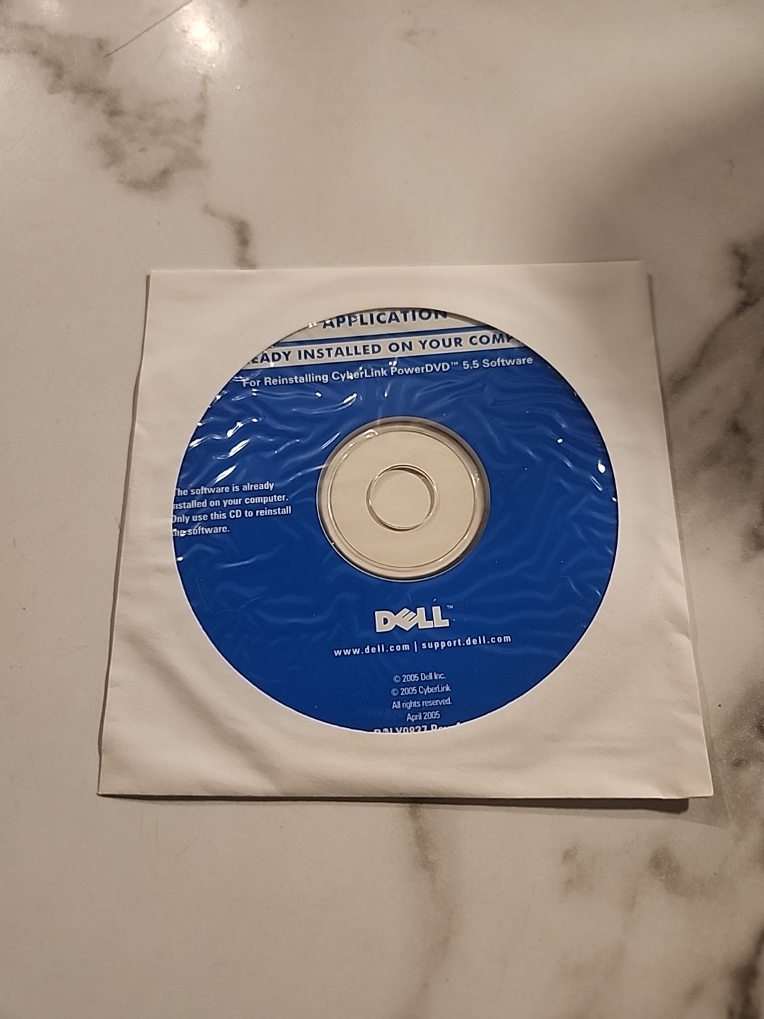 Dell Application Reinstalling Cyberlink PowerDVD 5.5 Software BRAND NEW CD