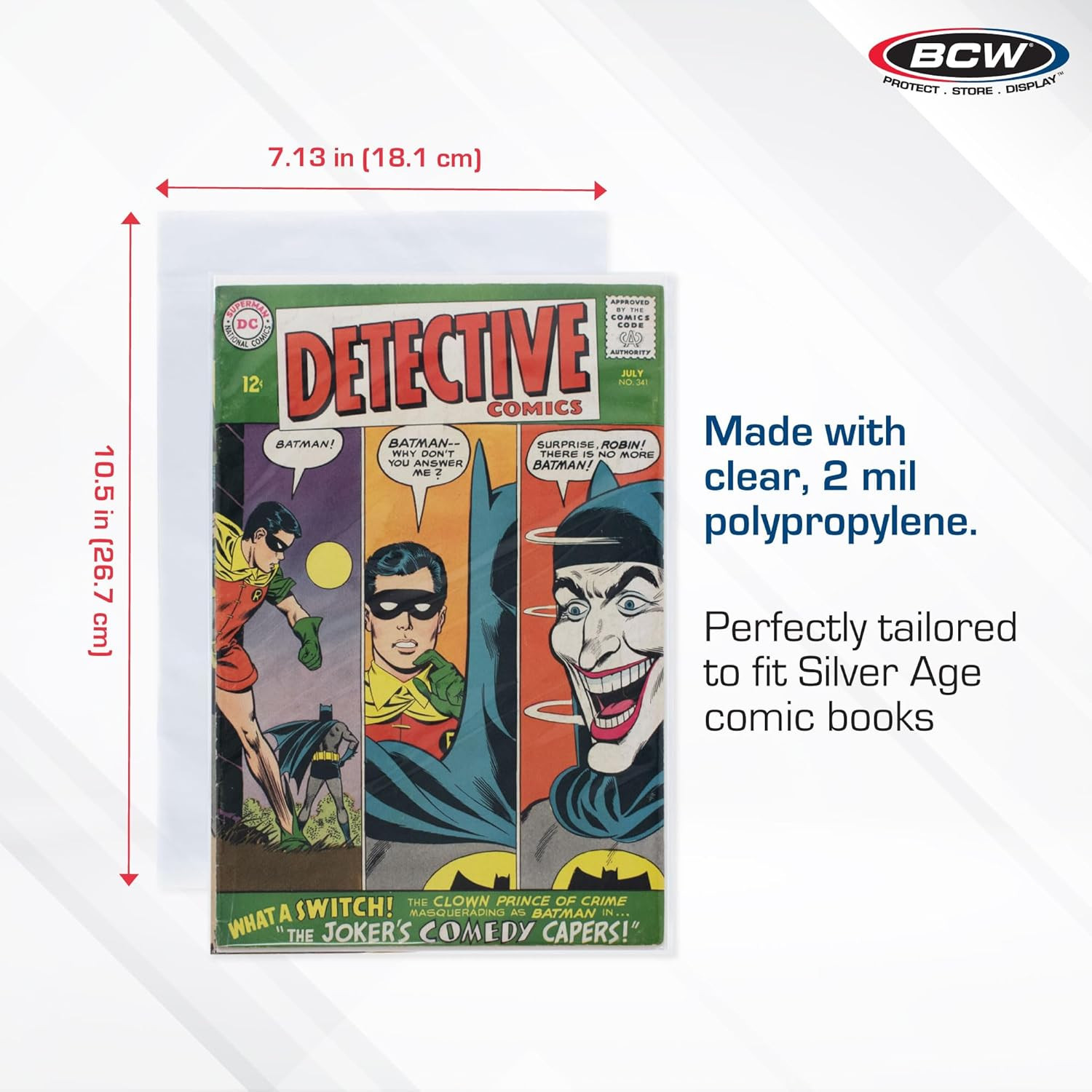BCW Silver Comic Bags - 200 Count