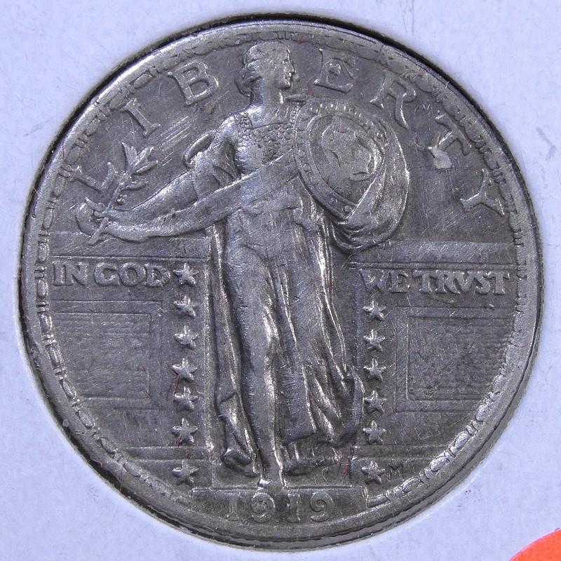 1919 Standing Liberty Quarter, Choice Extremely Fine  0723-04